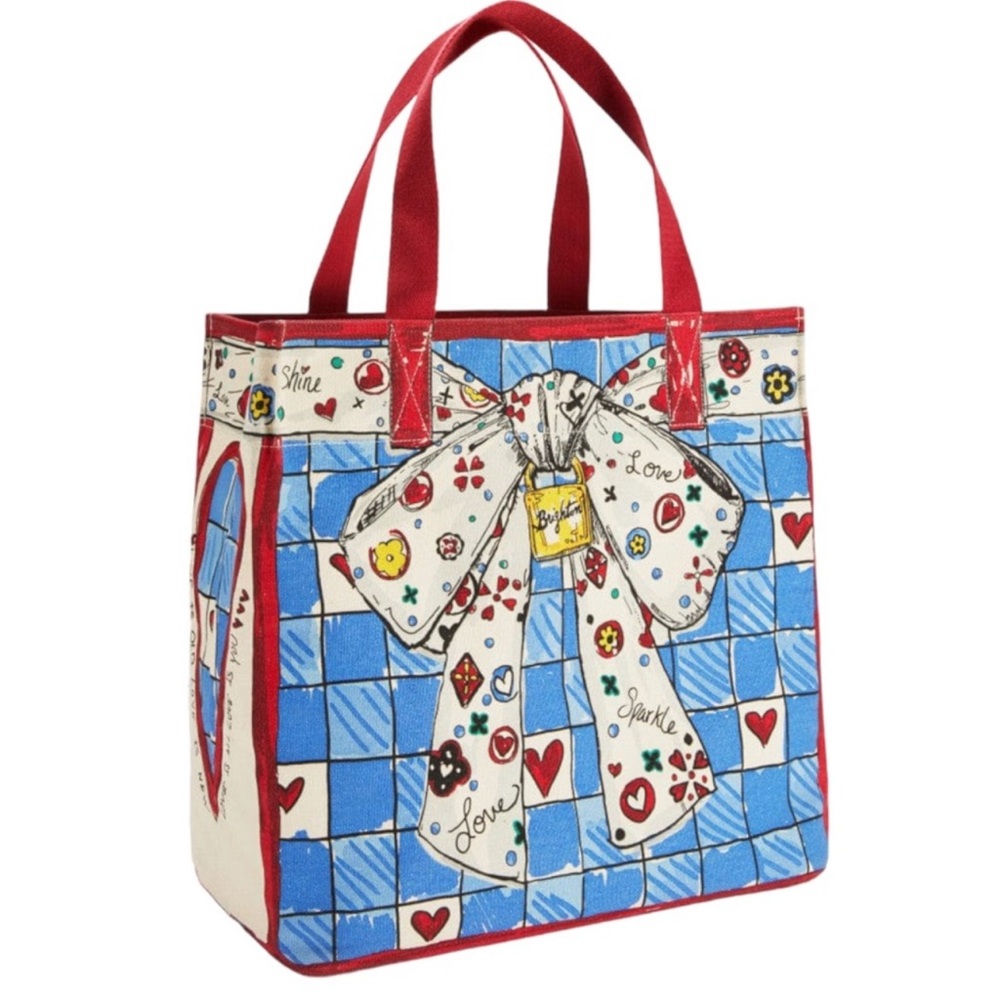 Brighton Large Canvas Tote Tom Clancy
Artwork Pup Kitten‎ Bow Love Sparkle Tote